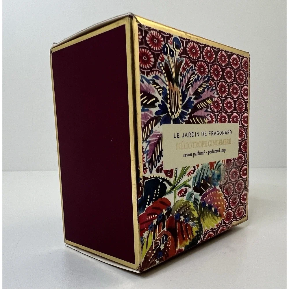 Le Jardin De Fragonard Heliotrope Gingembre Perfumed Soap & Dish Savon Parfume
